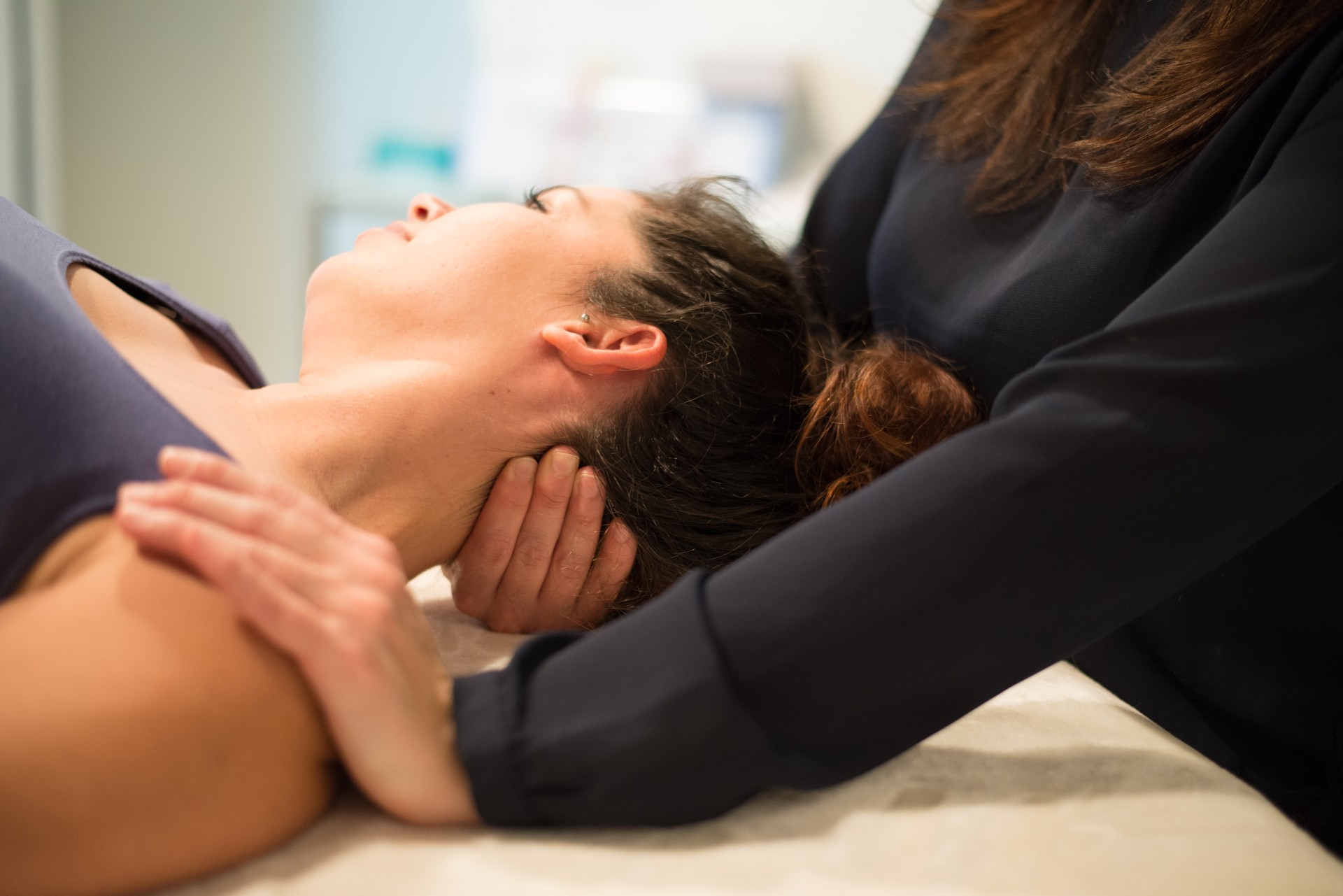 Neck Stretch close up